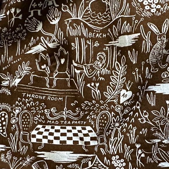 Black and Blue whimsical Rayon Top - Picture 4 of 7